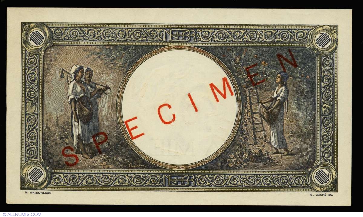  Diagonal red SPECIMEN ovpt front/back; all-zero s/n 