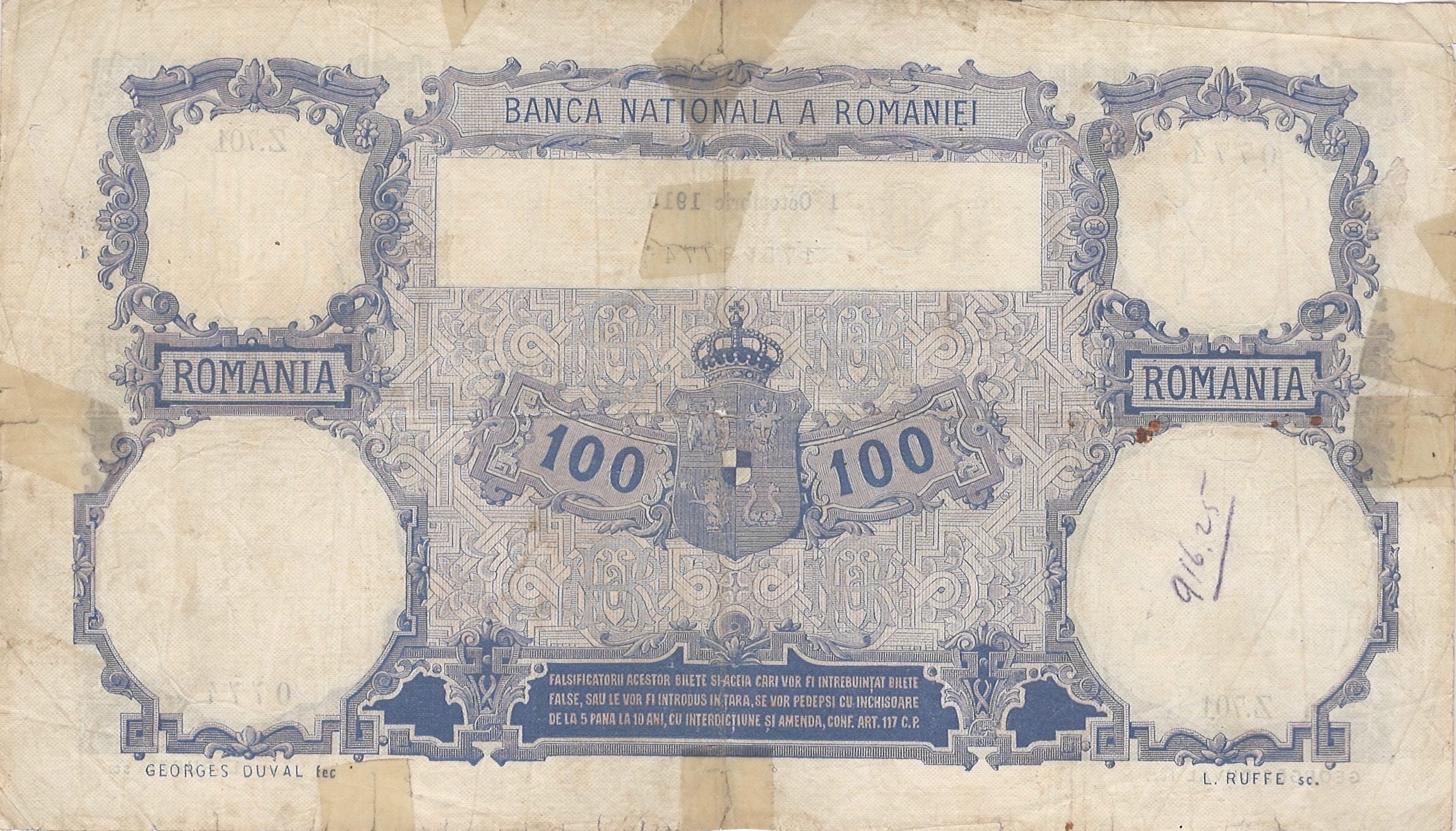  1 Octombrie 1915 Series 701 