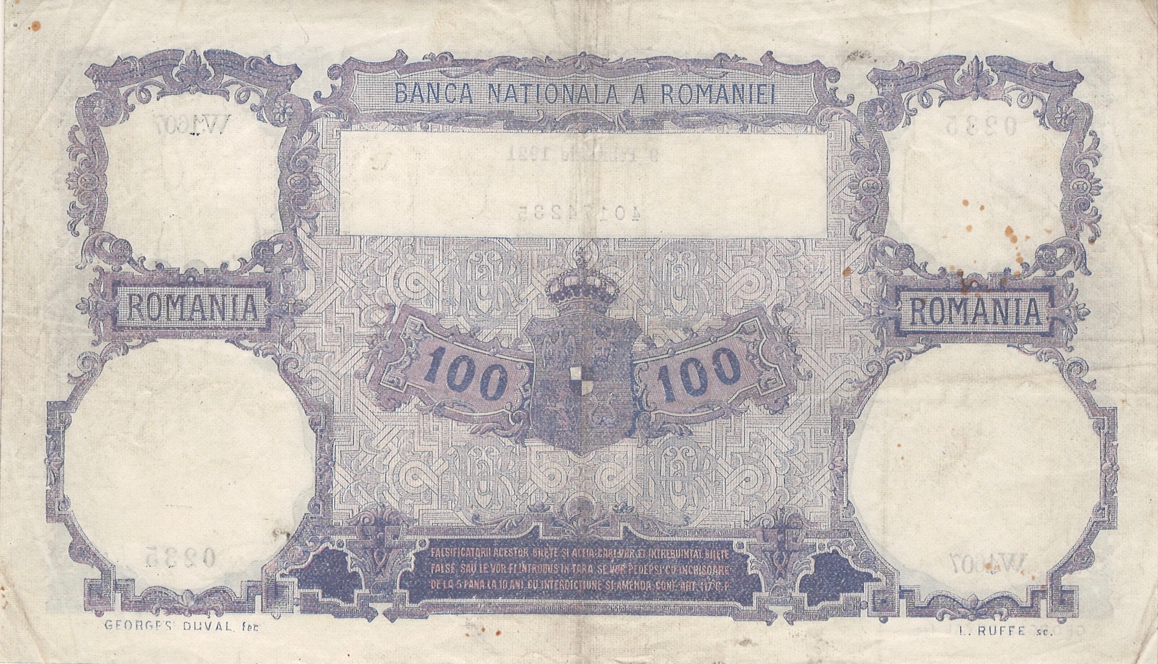  9 Februarie 1921 25 0-mm wide date Series 1570 - 1637 
