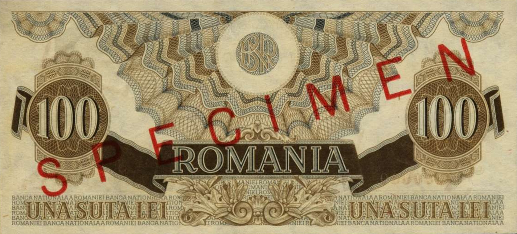  Diagonal red SPECIMEN ovpt front/back; all-zero s/n 