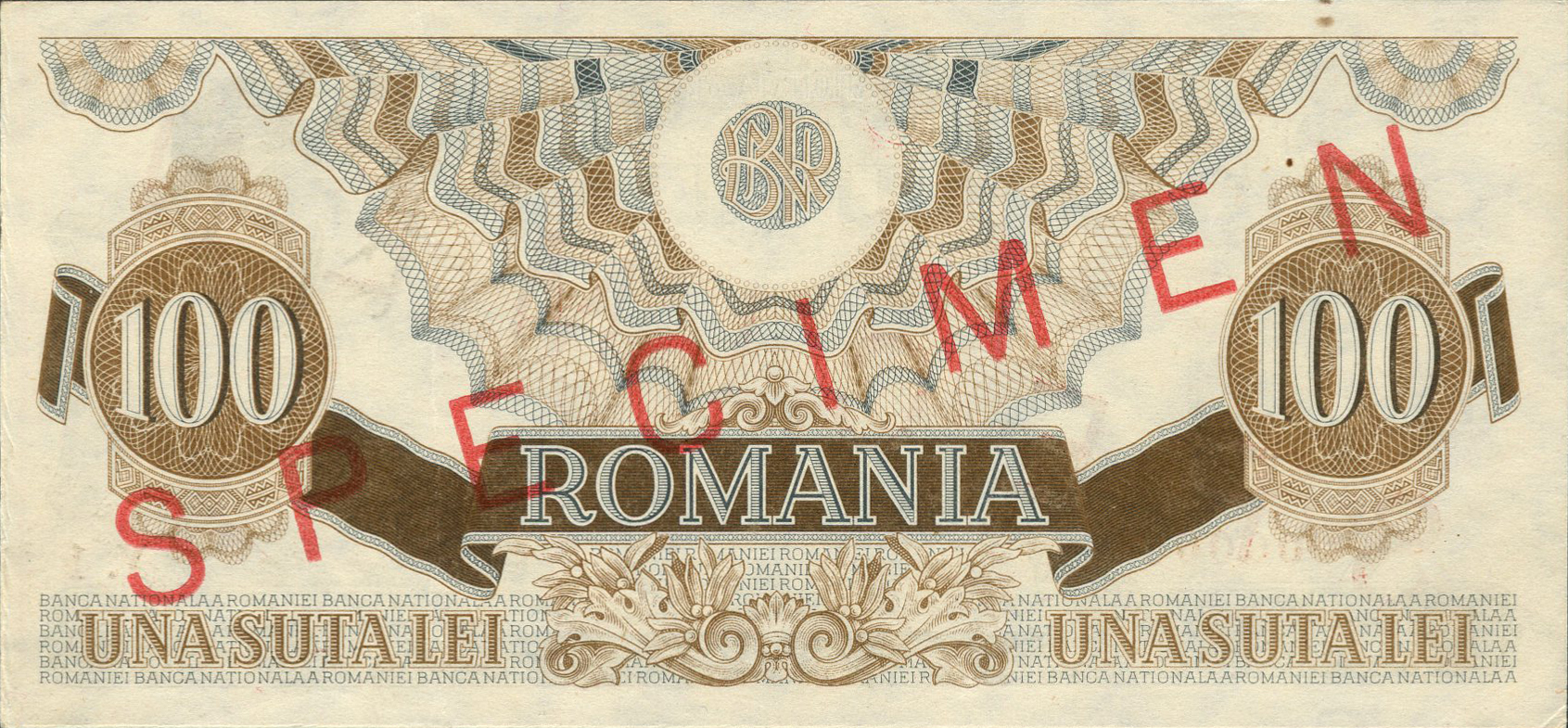  Diagonal red SPECIMEN ovpt front/back; all-zero s/n 