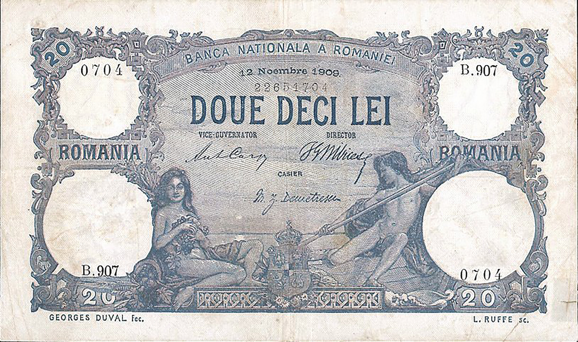  12 Noembre 1909 Sig Carp/Demetrescu/Bibicescu Series 907 