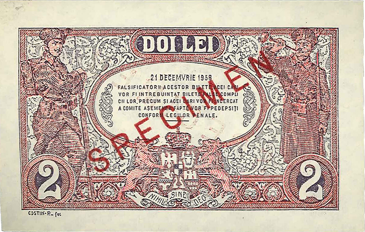  Diagonal red SPECIMEN ovpt front/back; normal s/n 