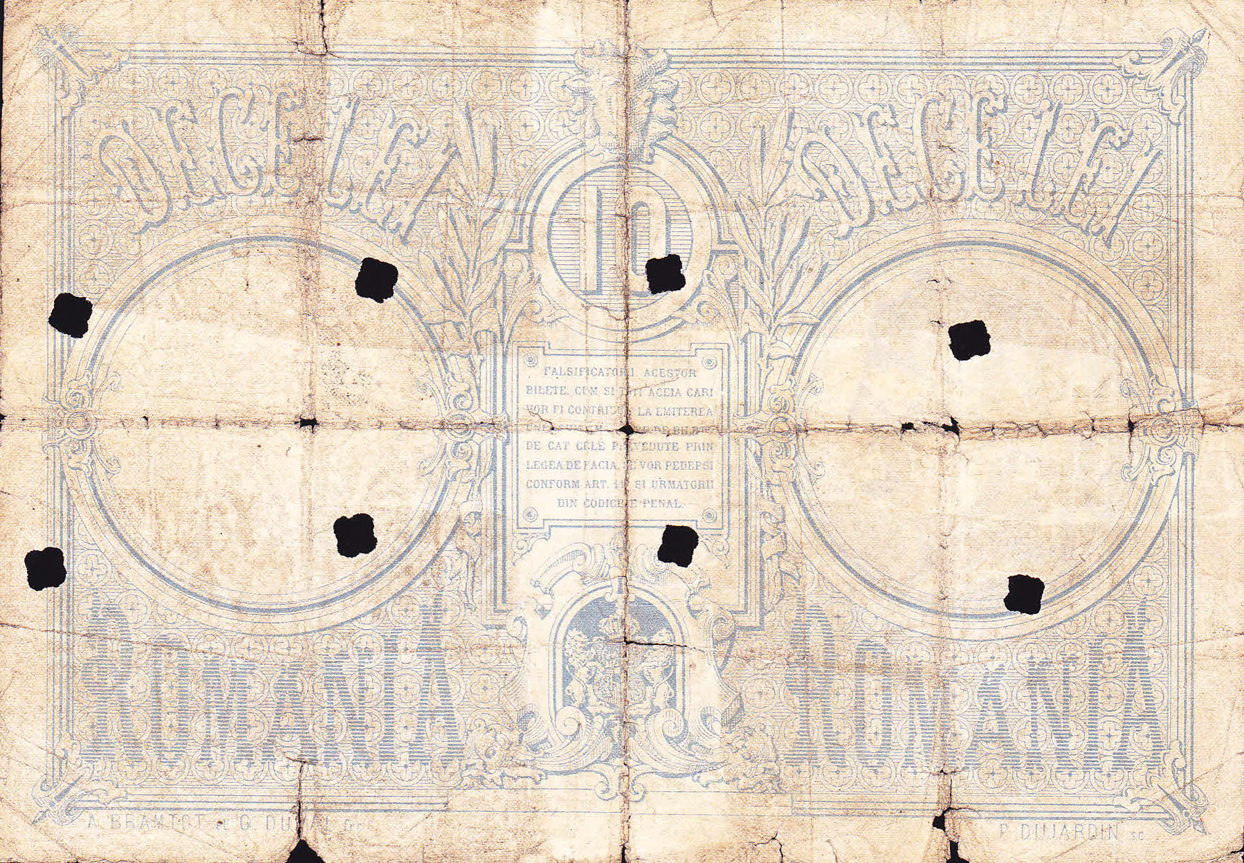  12 JUNIU 1877 Sig 1: Câmpineanu/Andonescu/Sturdza/Athanasiu Series 7 - 13 614,350 notes 