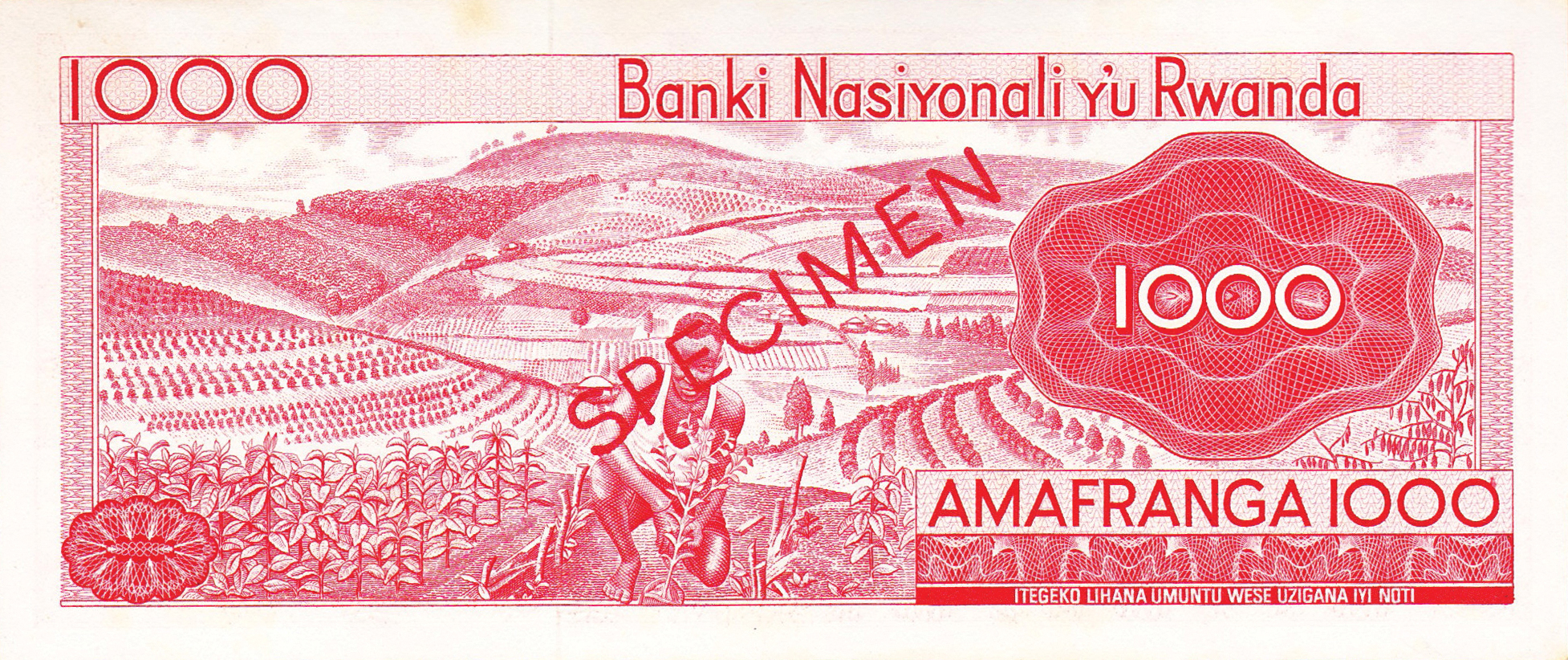  Diagonal red SPECIMEN ovpt front/back; all-zero s/n 