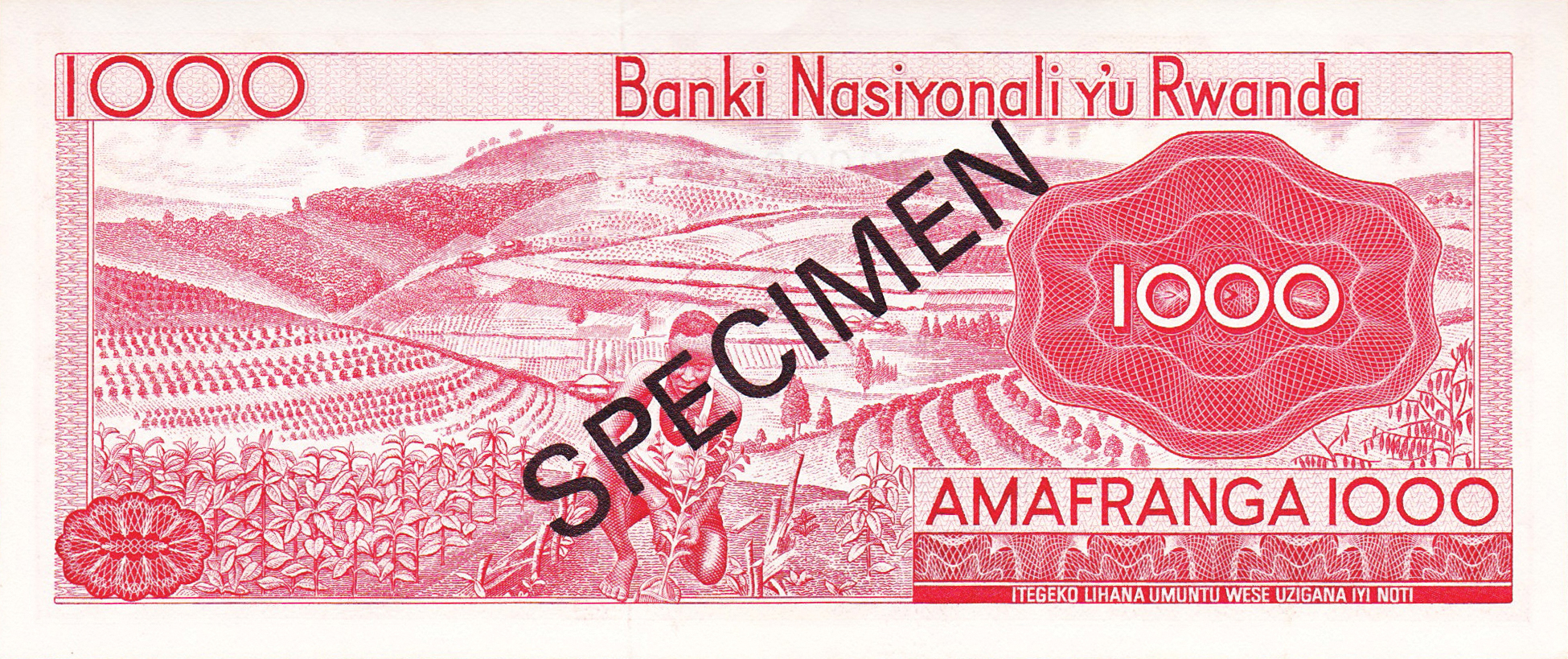  Diagonal black SPECIMEN ovpt front/back; all-zero s/n 