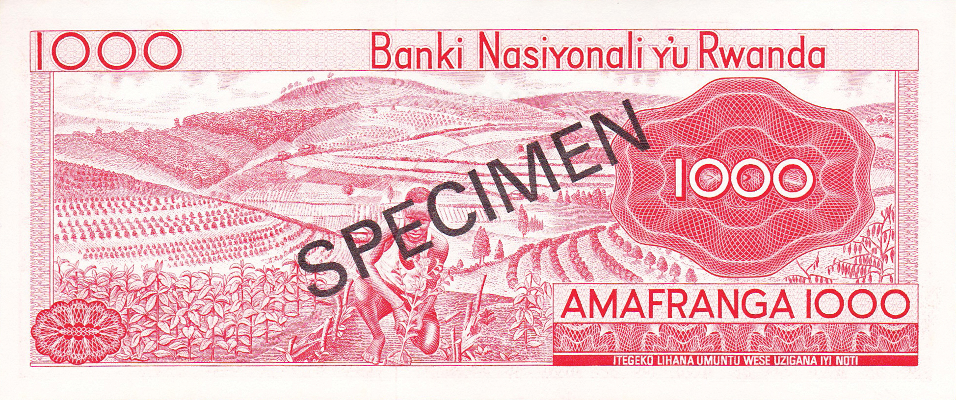  Diagonal black SPECIMEN ovpt front/back; all-zero s/n 