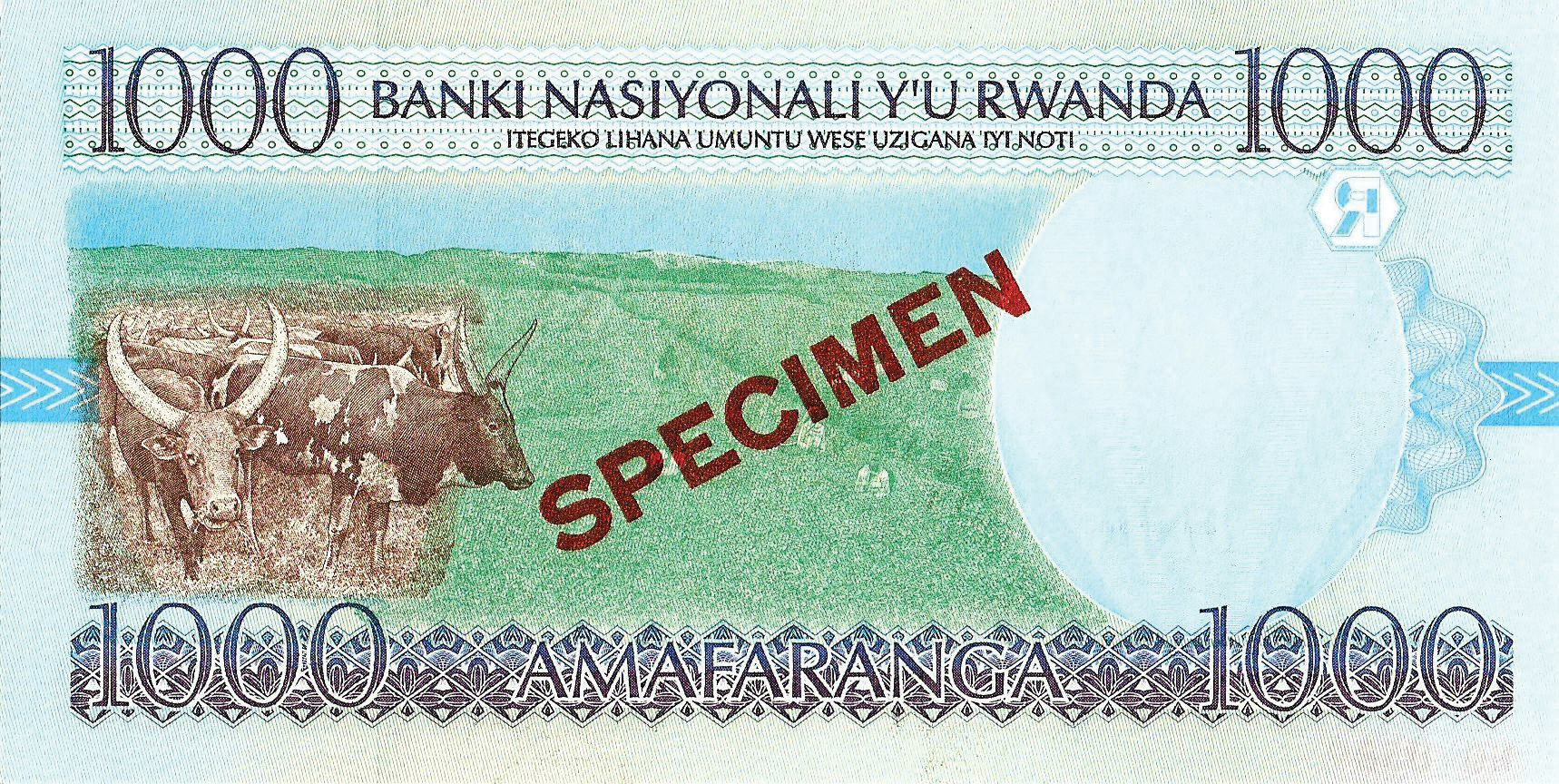  Diagonal red SPECIMEN ovpt front/back; horizontal red NO # ovpt lower left; all-zero s/n 