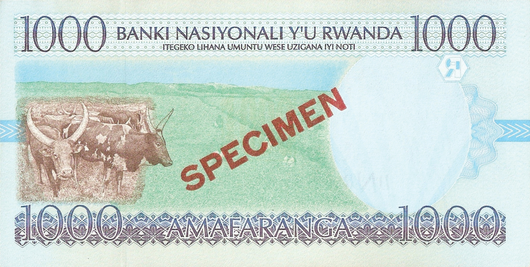  Diagonal red SPECIMEN ovpt front/back; all-zero s/n 