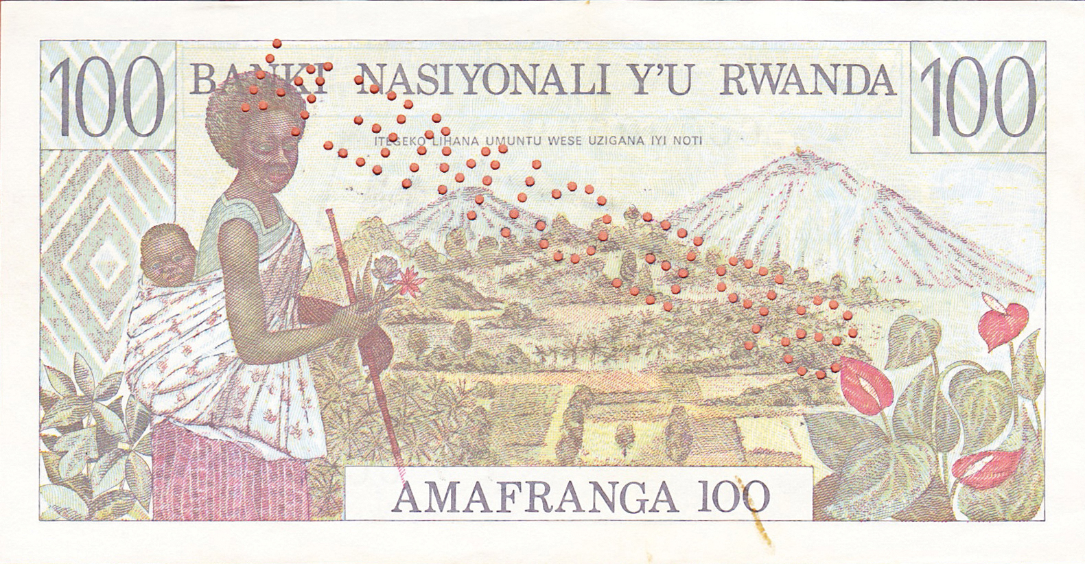  Diagonal black boxed SPECIMEN ovpt front; diagonal SPECIMEN perf; all-zero s/n 