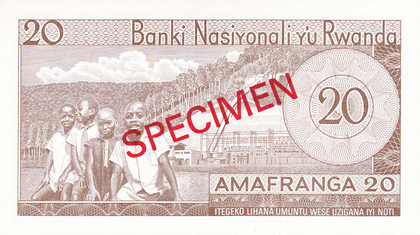  Diagonal red SPECIMEN ovpt front/back; all-zero s/n 