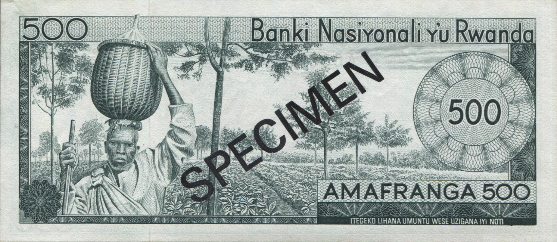  Diagonal black SPECIMEN ovpt front/back; all-zero s/n 