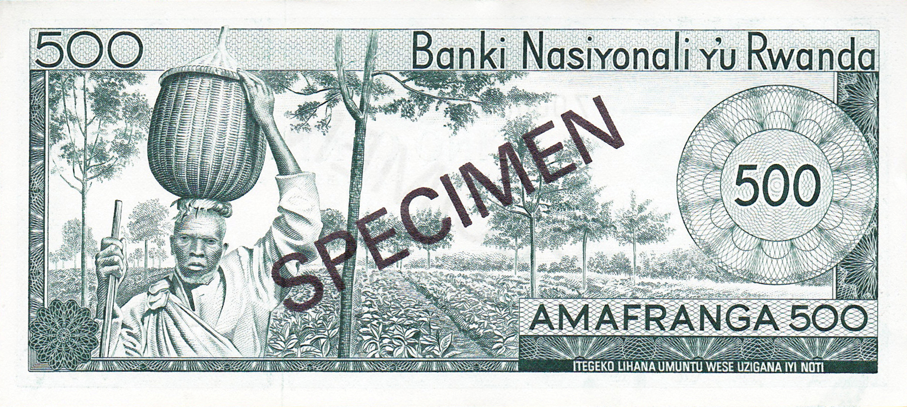  Diagonal black SPECIMEN ovpt front/back; all-zero s/n 