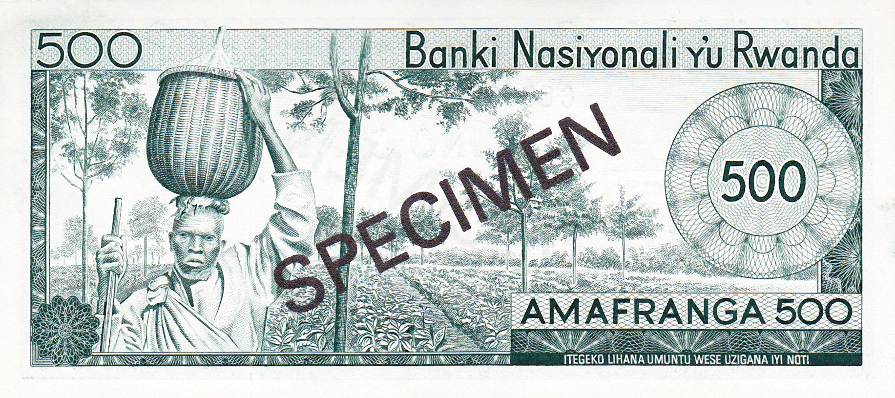  Diagonal black SPECIMEN ovpt front/back; all-zero s/n 