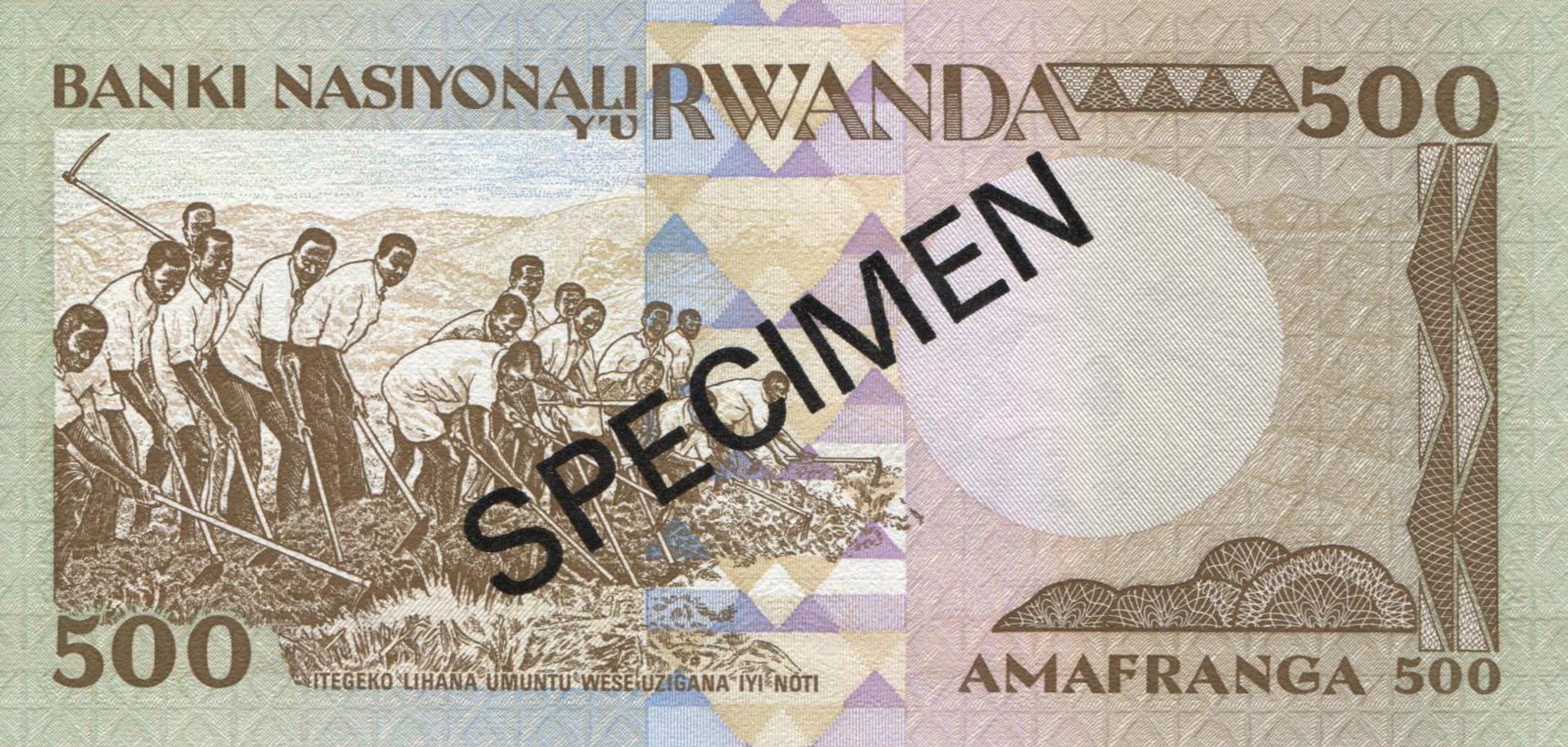  Diagonal black SPECIMEN ovpt front/back; all-zero s/n 