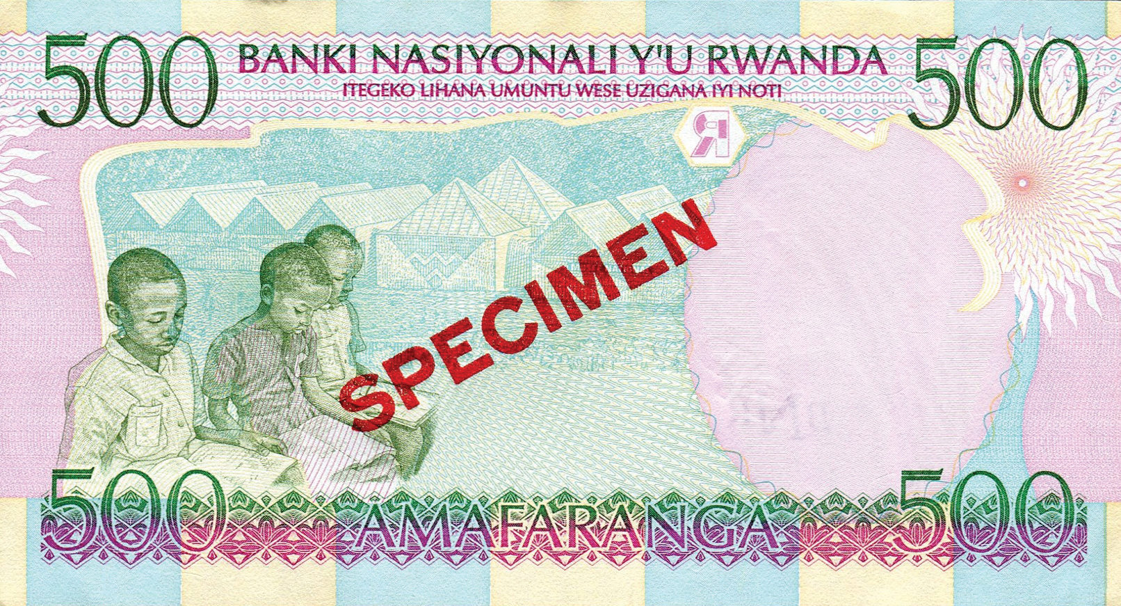  Diagonal red SPECIMEN ovpt front/back; all-zero s/n 