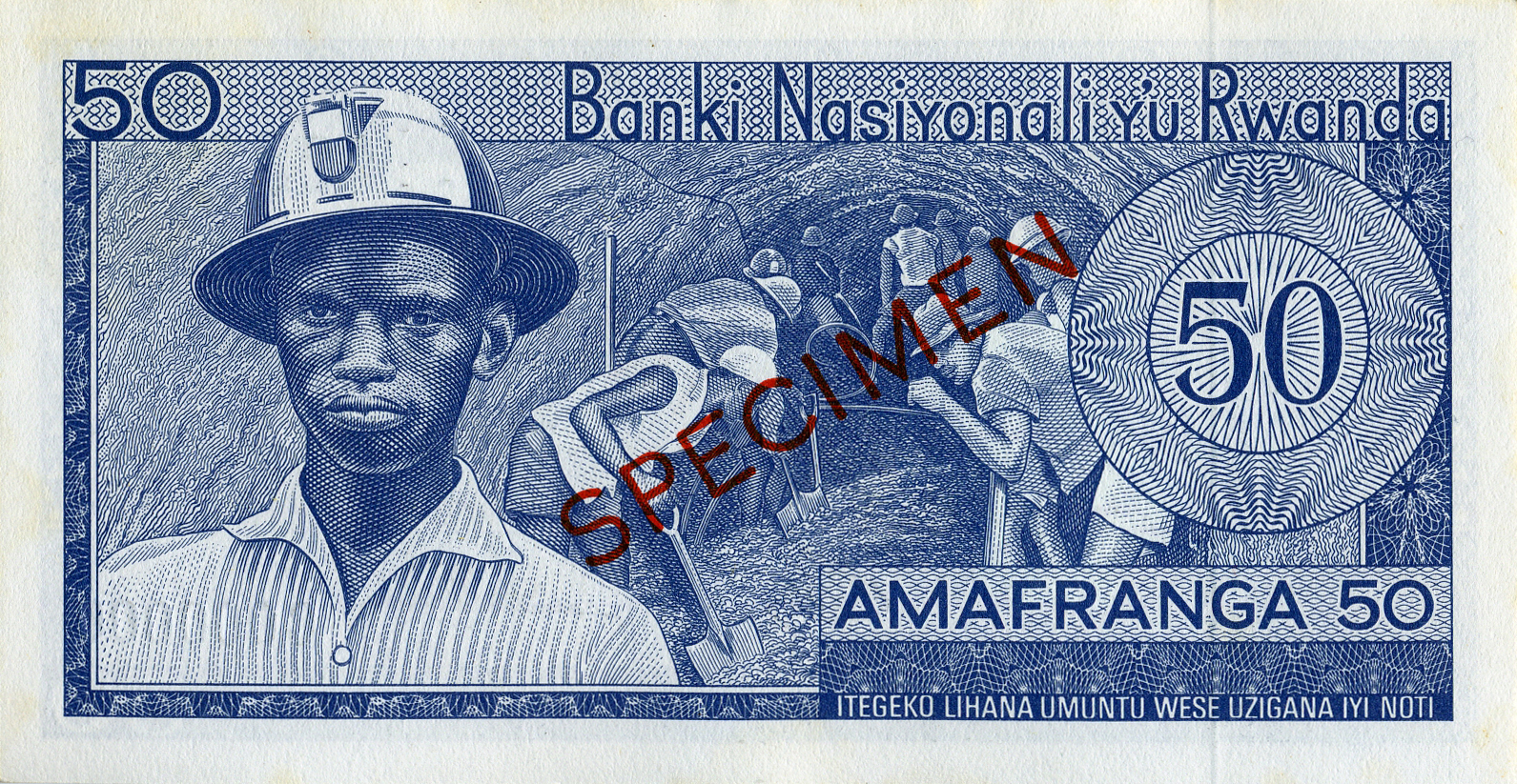  Diagonal red SPECIMEN ovpt front/back; horizontal black # ovpt upper right front; all-zero s/n 