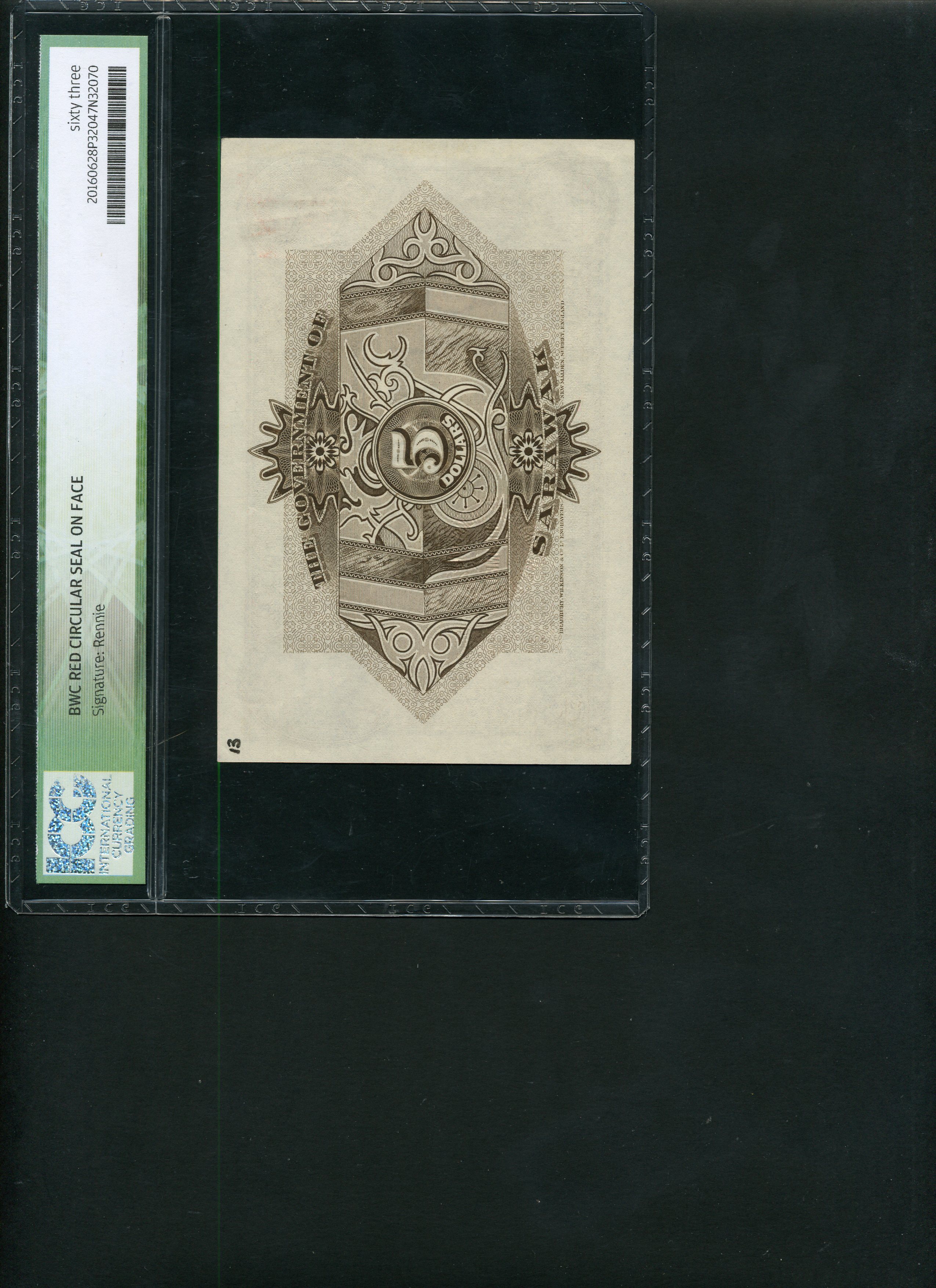  Red BWC circle ovpt front; no s/n 