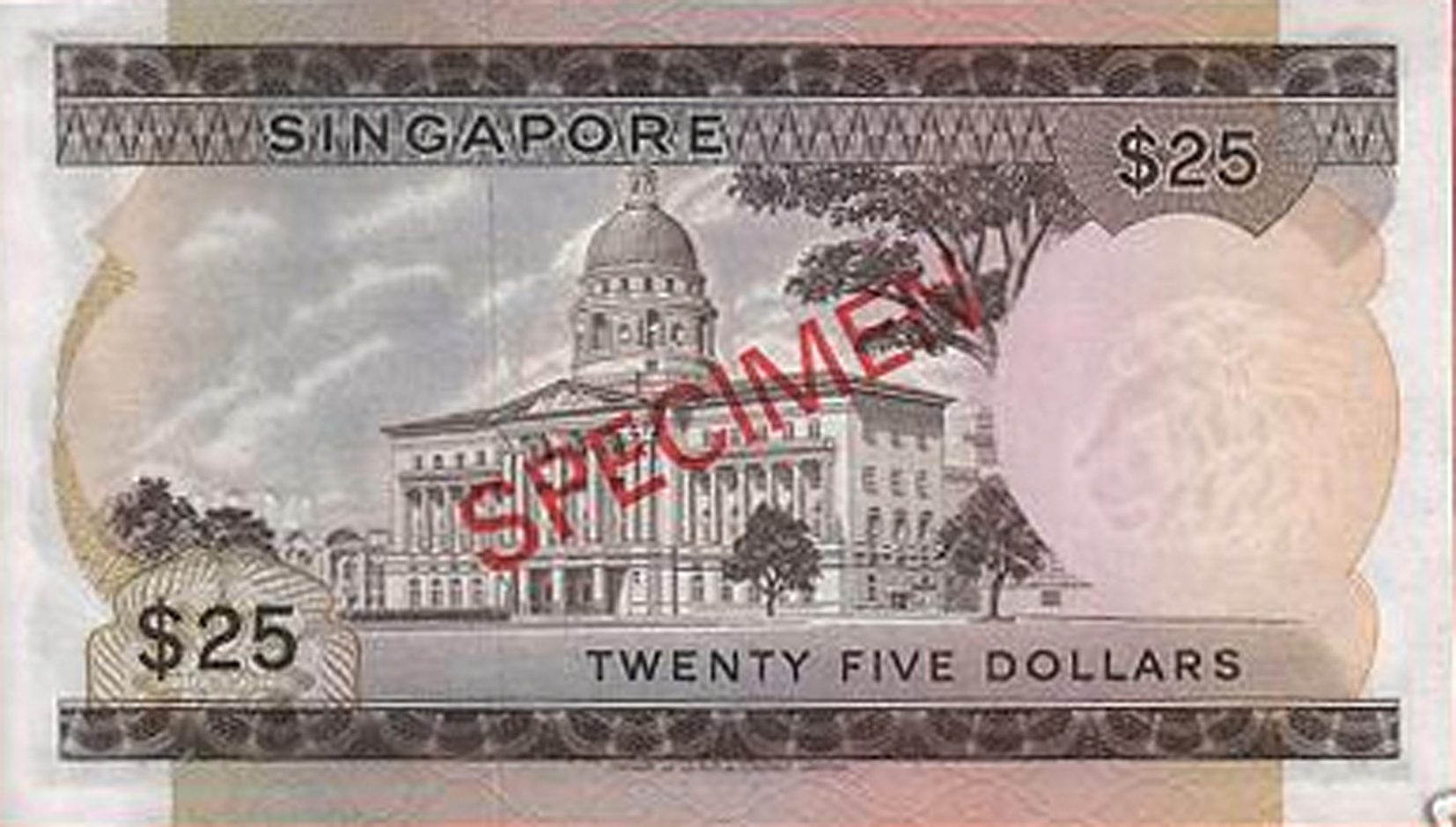  Diagonal red SPECIMEN ovpt front/back; all-zero s/n 