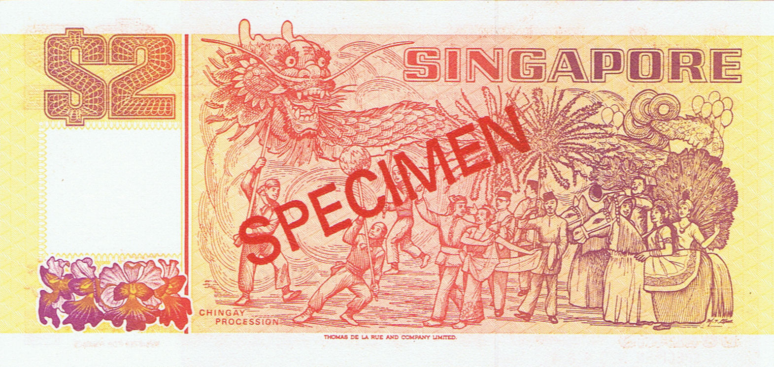  Diagonal red SPECIMEN ovpt front/back; horizontal red SPECIMEN N0 # ovpt lower left; all-zero s/n 