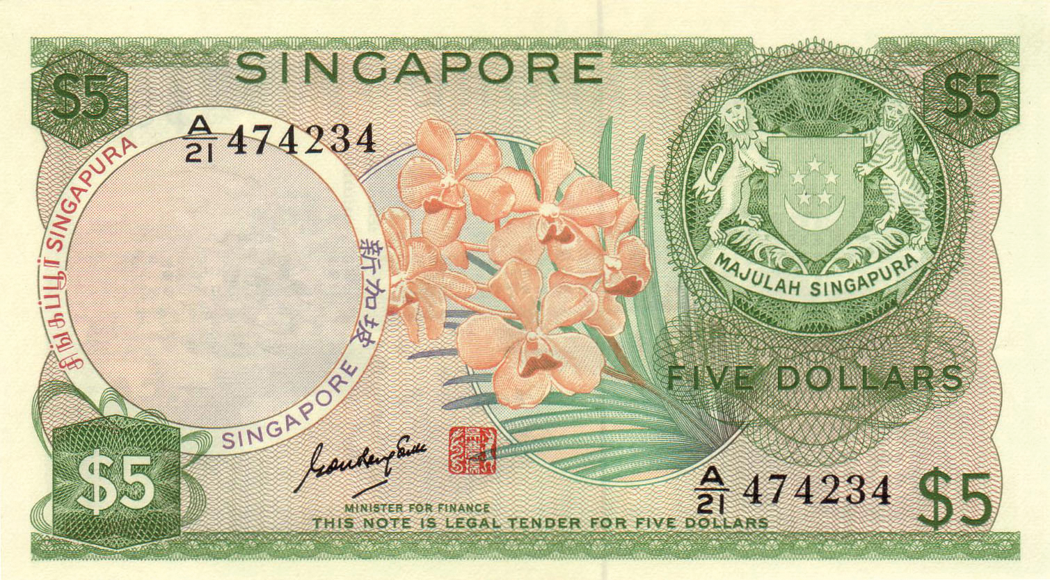  Sig 2: Swee with red seal Prefix A/21 Intro: 19 01 1970 