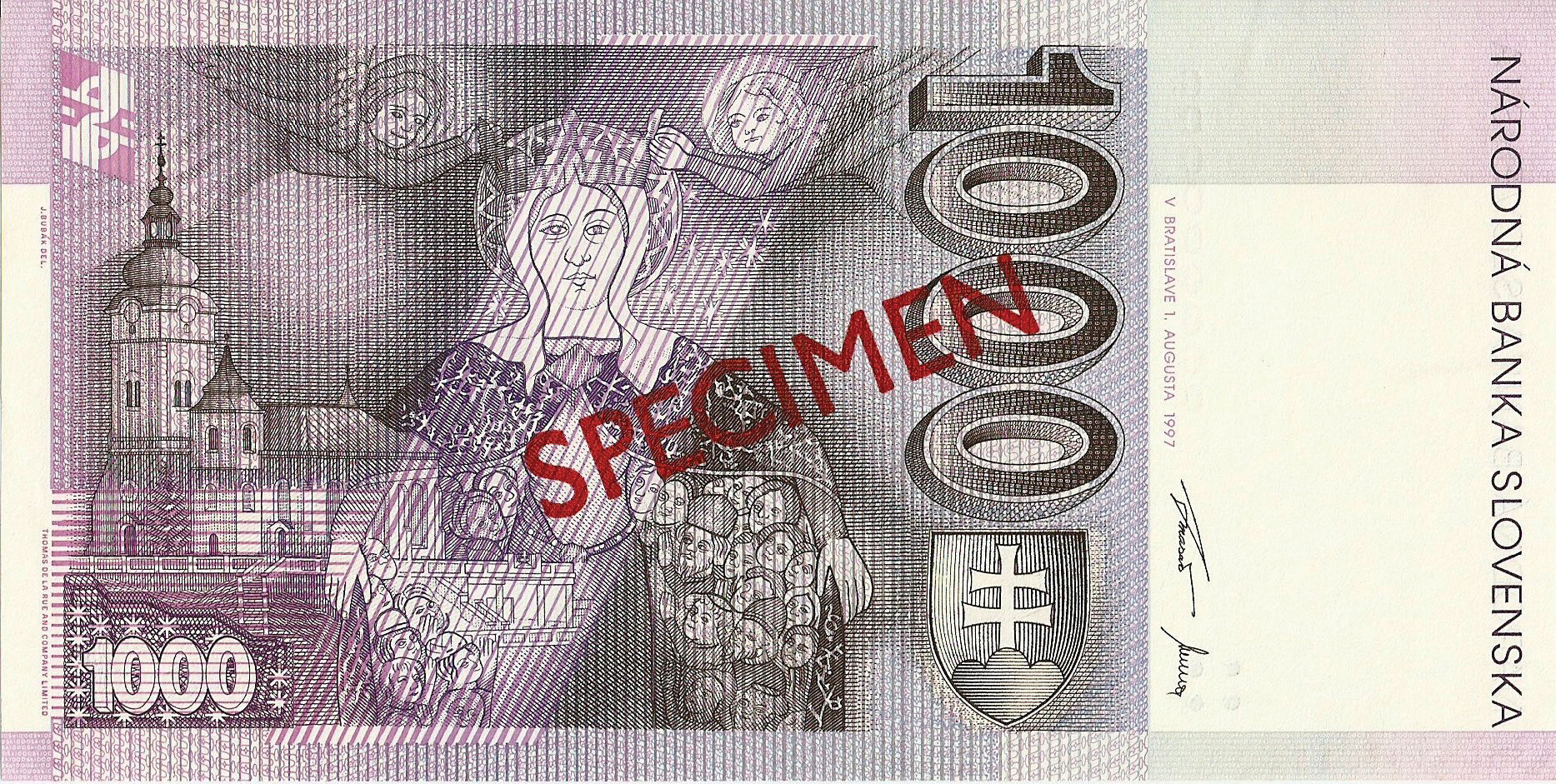  Diagonal red SPECIMEN ovpt front/back; horizontal red SPECIMEN NO # ovpt lower left; all-zero s/n 