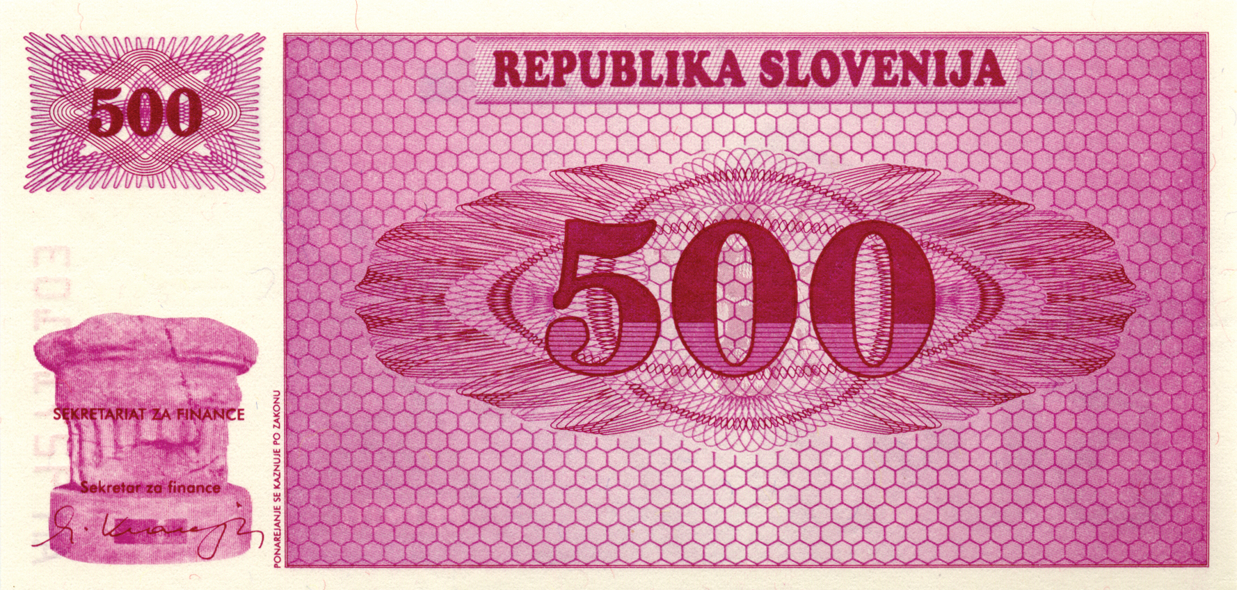  Diagonal red VZOREC ovpt front; normal s/n 