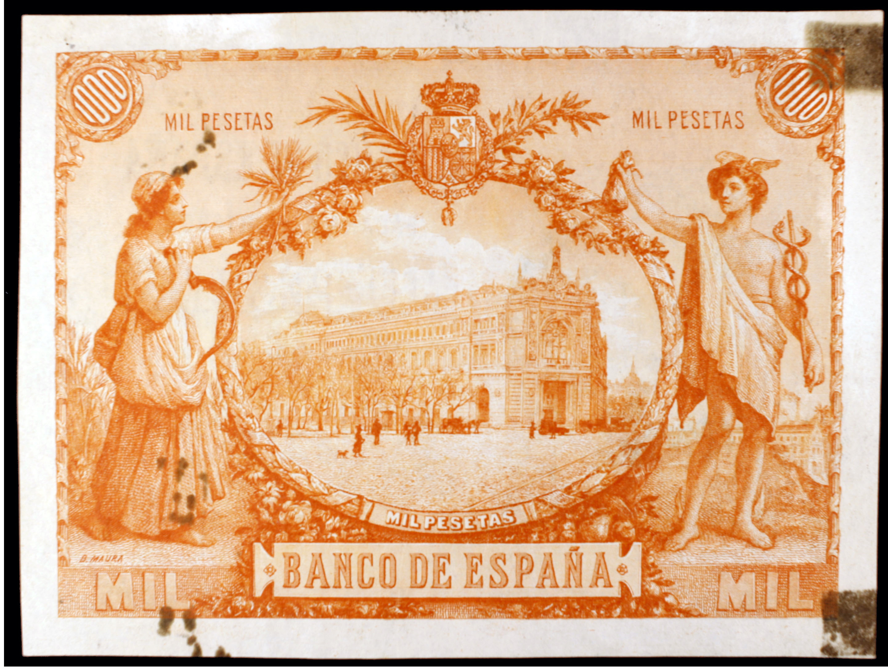  No ovpt; no perf; no Cajero sig ; no s/n Orange back 