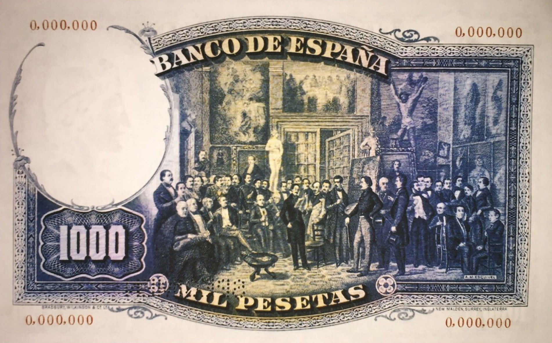  Horizontal SPECIMEN perf; all-zero s/n 