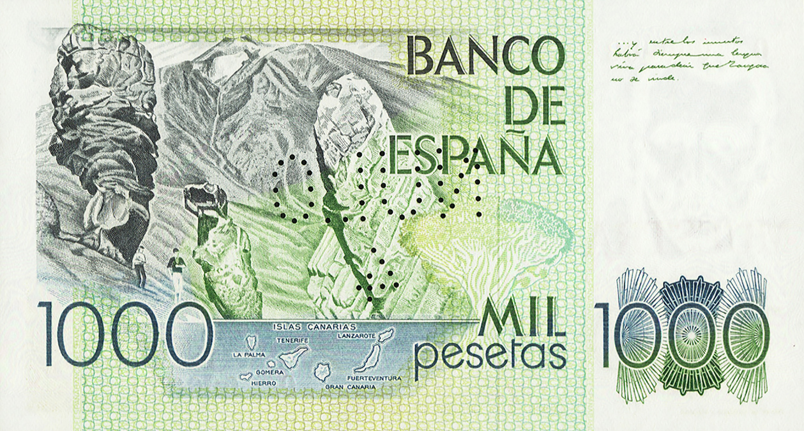  Horizontal red MUESTRA ovpt front; horizontal NULO / # perf; all-zero s/n 