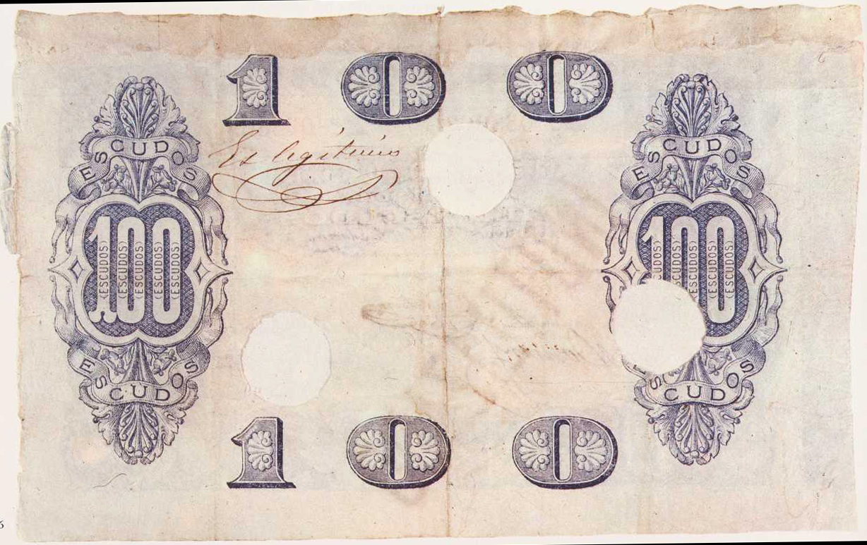  1o de Marzo de 1870 Sig Cantero and handwritten 100,000 notes 