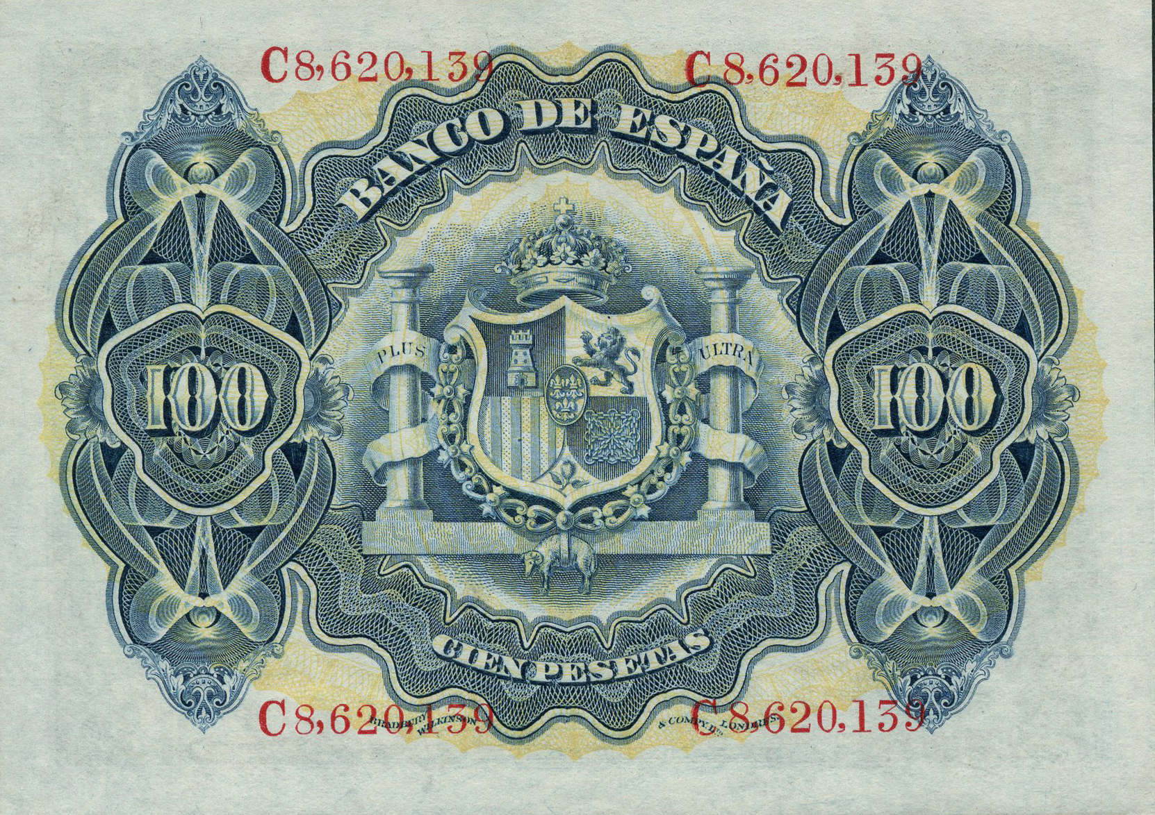  30 de Junio de 1906 Sig 22: Merino/Rodero/Fabiani Kingdom isssues Prefix none, A - D 60,000,000 notes Intro: 00 11 1906 