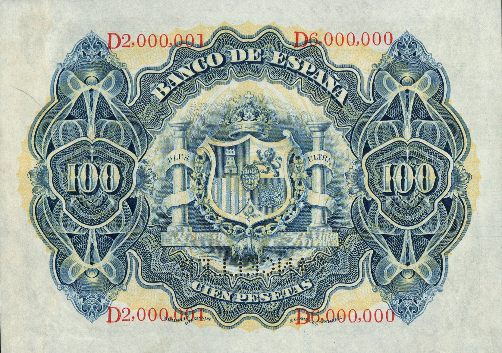  Horizontal CANCELLED perf; s/n range 