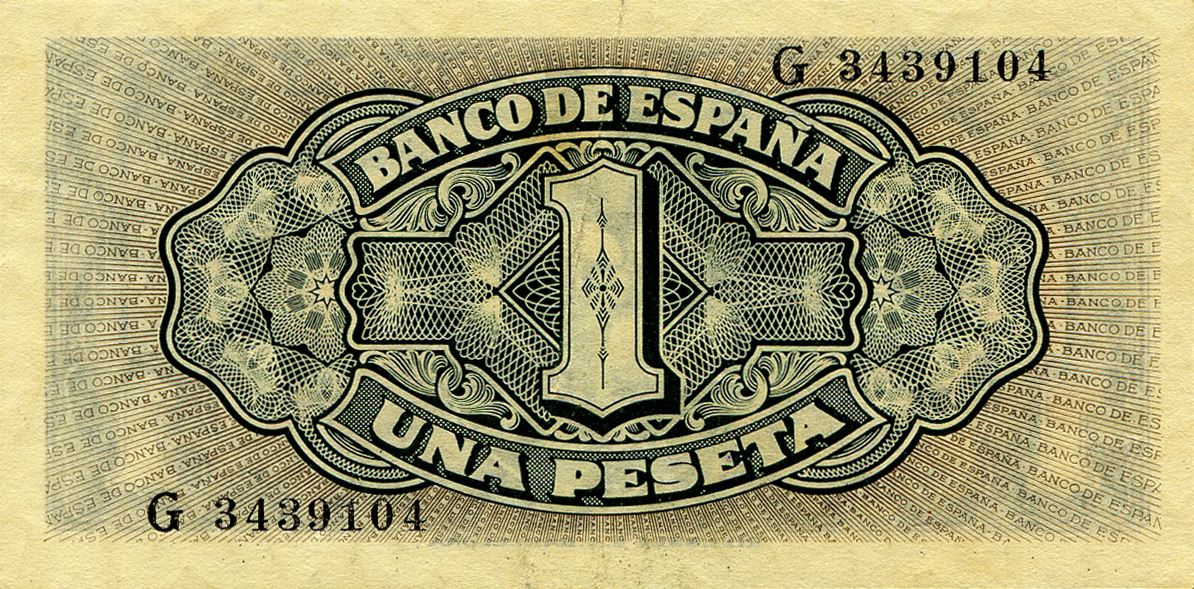  4 de Septiembre de 1940 Sig 32: Goicoechea/Martín/Villarroya Prefix none, A - I 95,000,000 notes Intro: 18 04 1941 