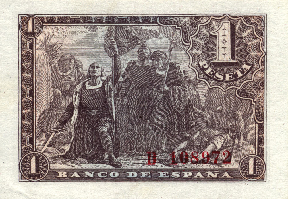  21 de Mayo de 1943 Sig 32: Goicoechea/Martín/Villarroya Prefix none, A - N 147,836,000 notes Intro: 24 11 1943 