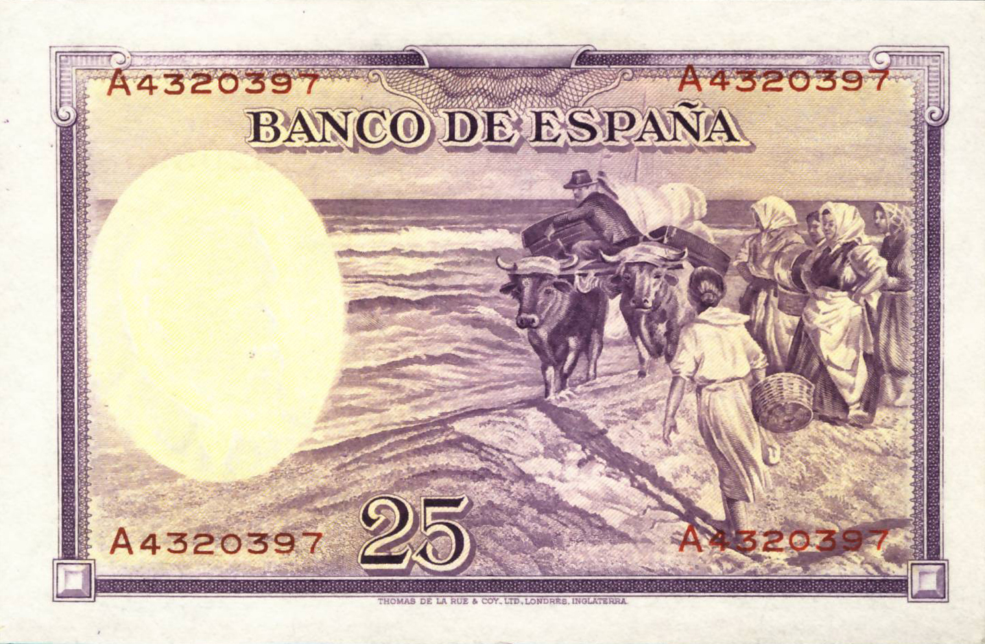  31 de Agosto de 1936 Sig 27: D’Olwer/Castaño/Puch Prefix: None (A unissued) 20,000,000 notes Intro: 17 10 1938 