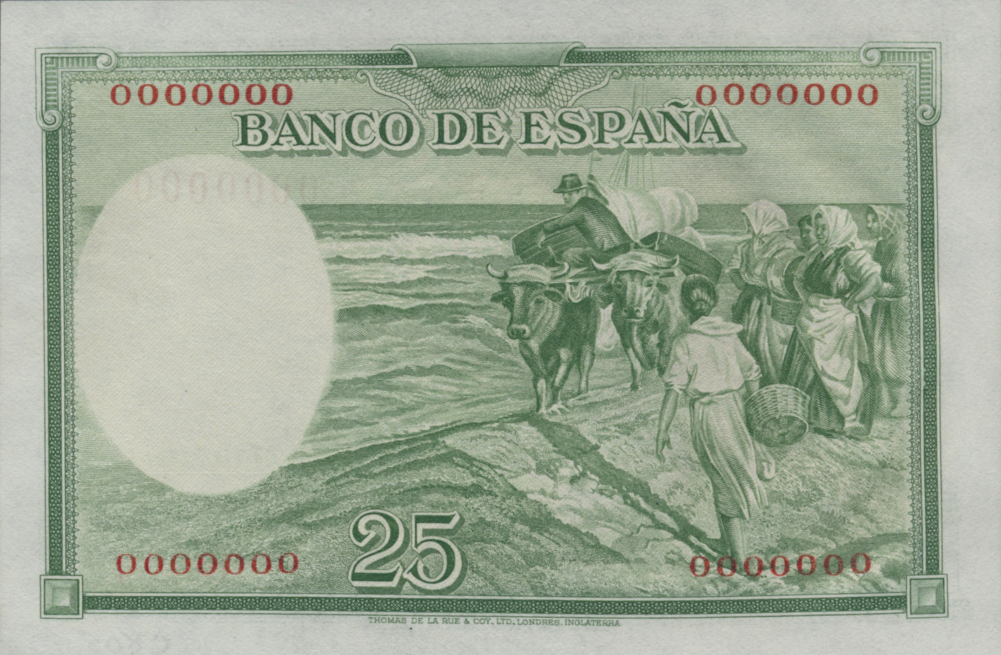  Green; no ovpt; no perf; all-zero s/n 