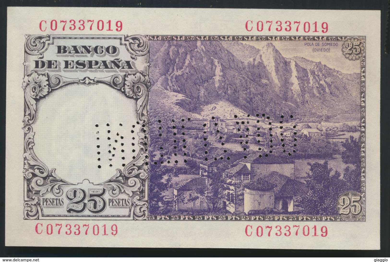  19 DE FEBRERO DE 1946 Sig 33: Goicoechea/Martín/Setién Prefix none, A - K 110,269,000 notes Intro: 29 07 1948 