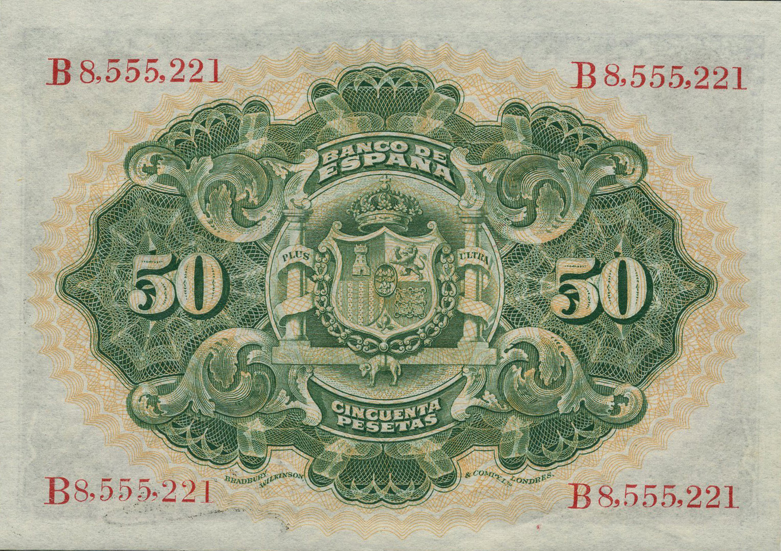  24 de Septiembre de 1906 Sig 22: Merino/Rodero/Fabiani Kingdom isssues Prefix none, A - C 20,000,000 notes Intro: 24 06 1907 