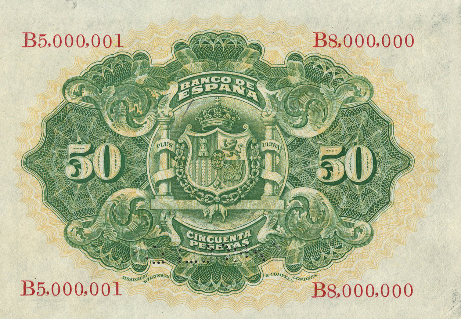  Horizontal CANCELLED perf; s/n range 