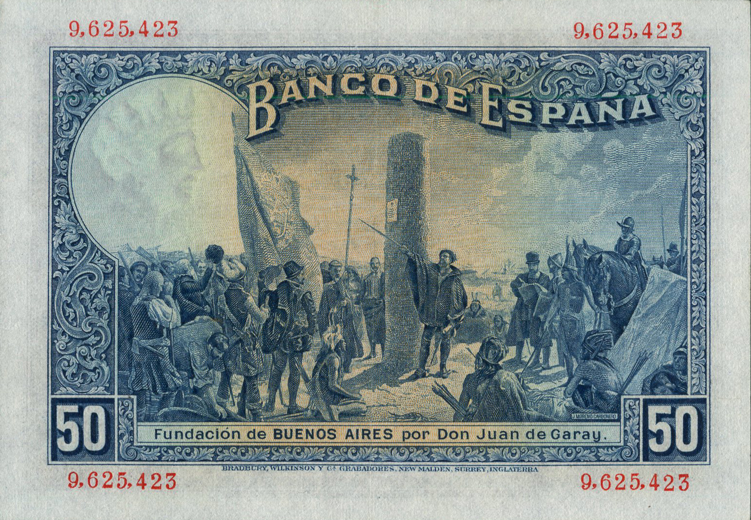  17 DE MAYO DE 1927 Sig 24: Vergara/Castaño/Burgos Kingdom issues 10,000,000 notes Intro: 00 08 1929 