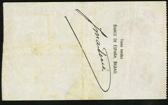  Caja de Ahorros Vizcaina (2 handstamp varieties) 