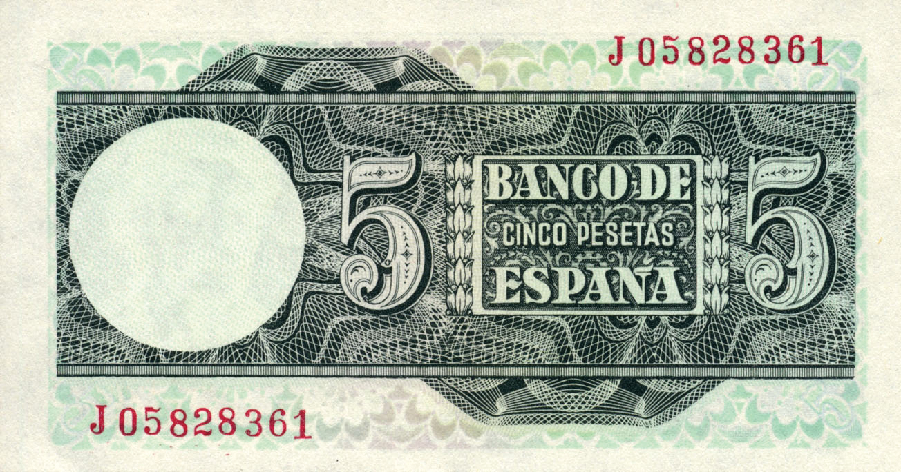  5 de Marzo de 1948 Sig 33: Goicoechea/Martín/Setién Prefix none, A - N 140,830,000 notes Intro: 16 11 1948 