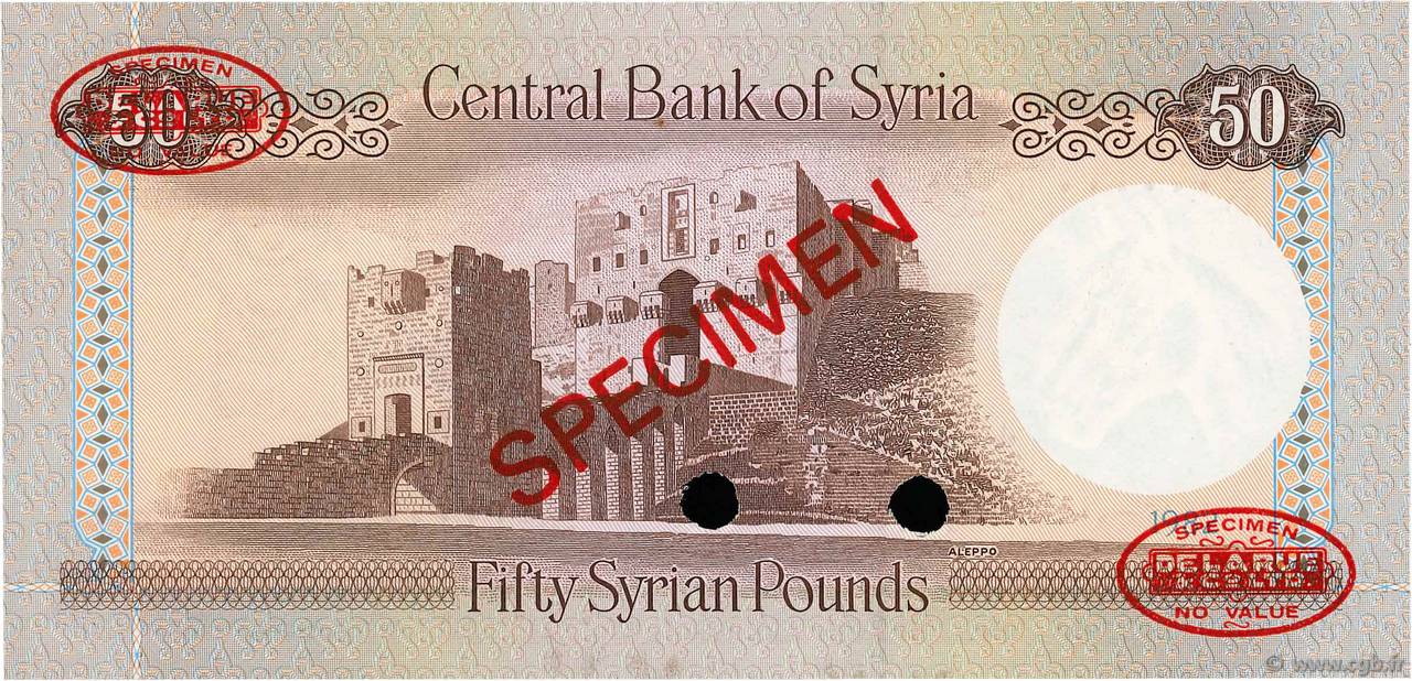  Diagonal red SPECIMEN and DLR oval ovpts; horizontal red SPECIMEN NO # ovpt lower left; all-zero s/n 