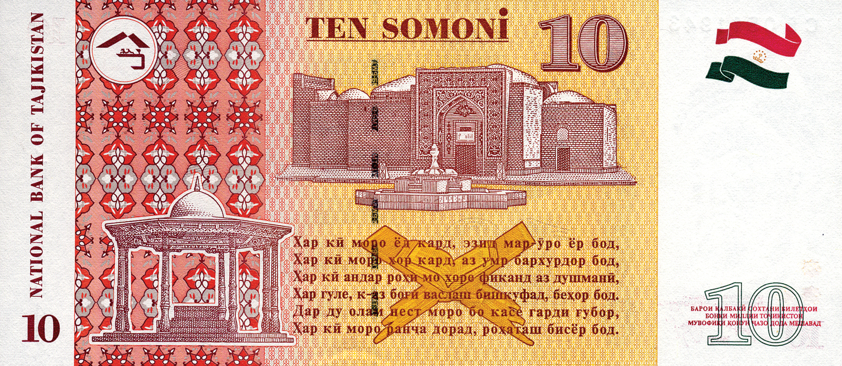 1999 1999 Sig 2: Rakhmonov/Alimardon UV elements at center front Prefix CA - CD Intro: 30 10 2000 