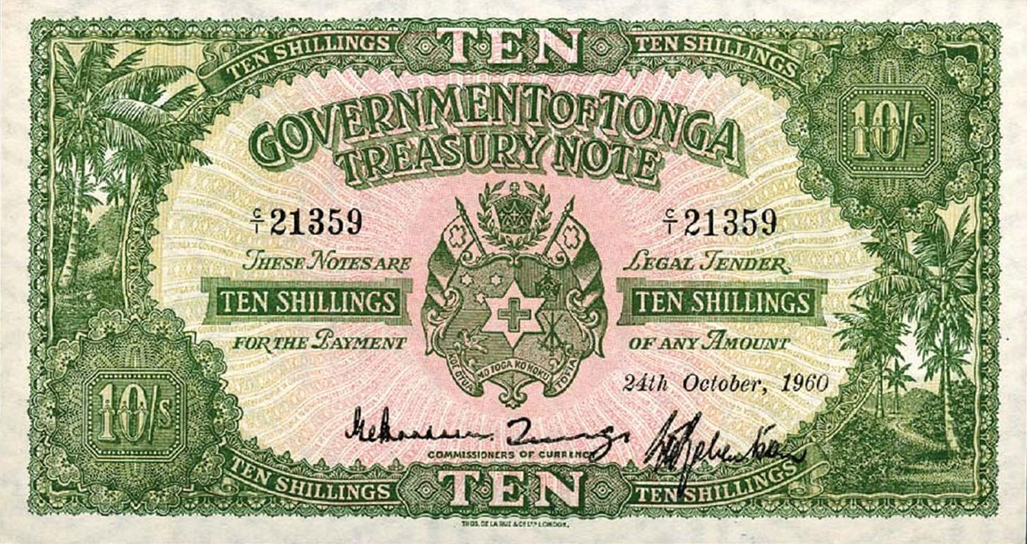  10 shillings (B110o)