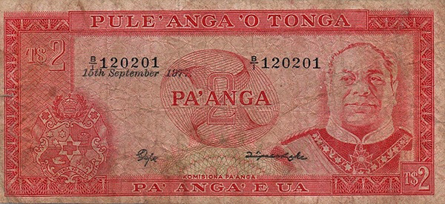  2 pa’anga (B120d)