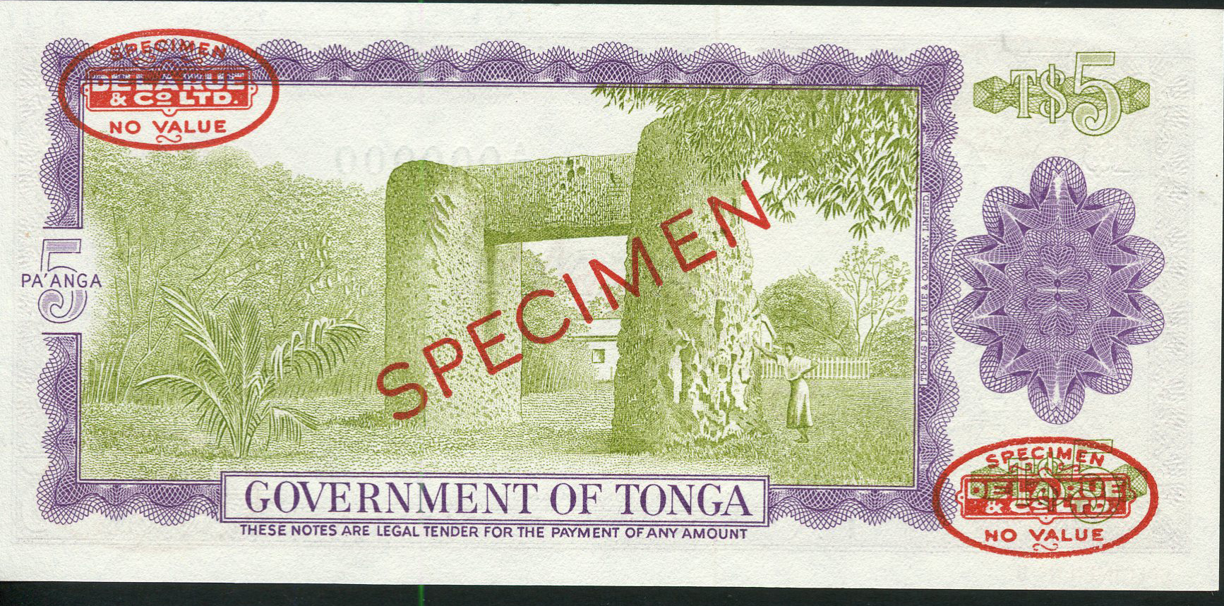  5 pa’anga (B116s2)