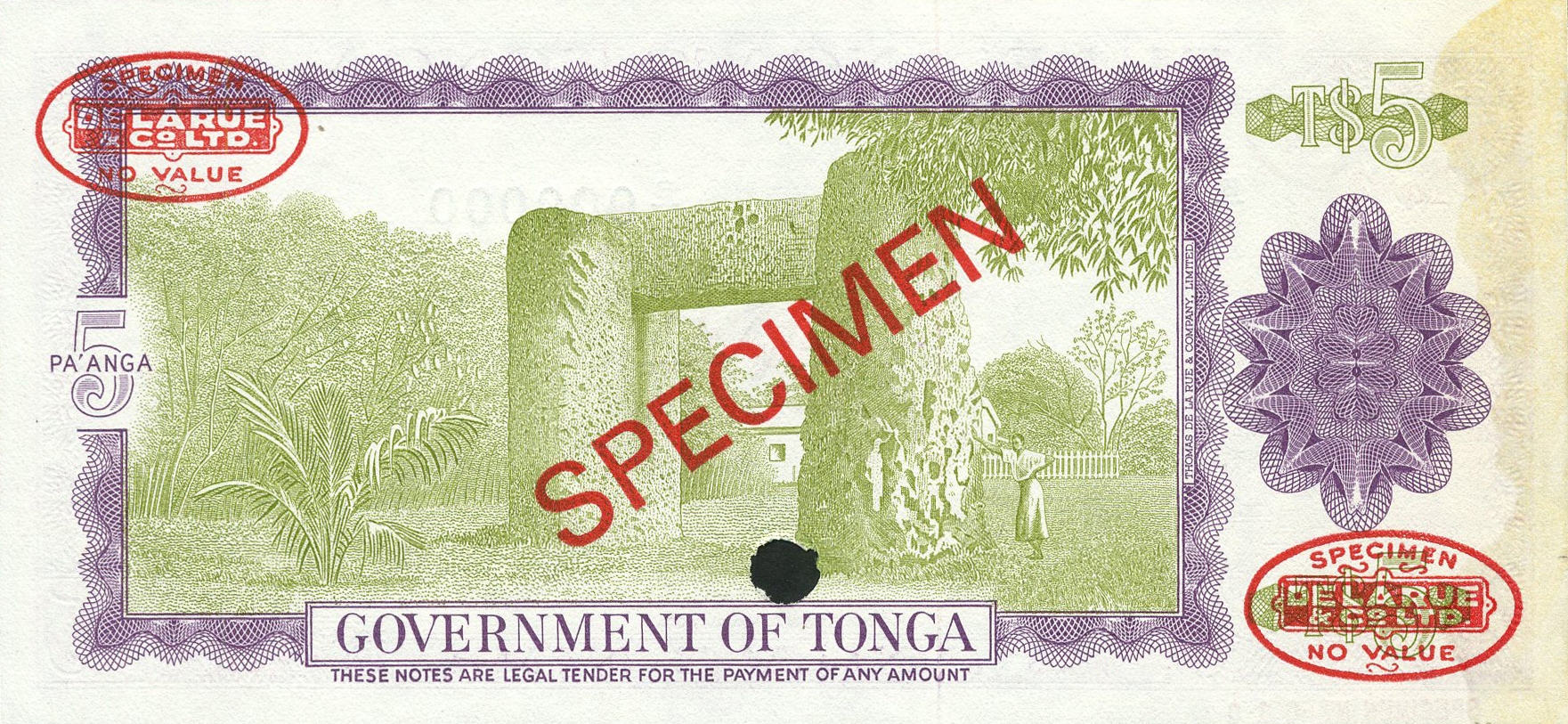  5 pa’anga (B121s1)