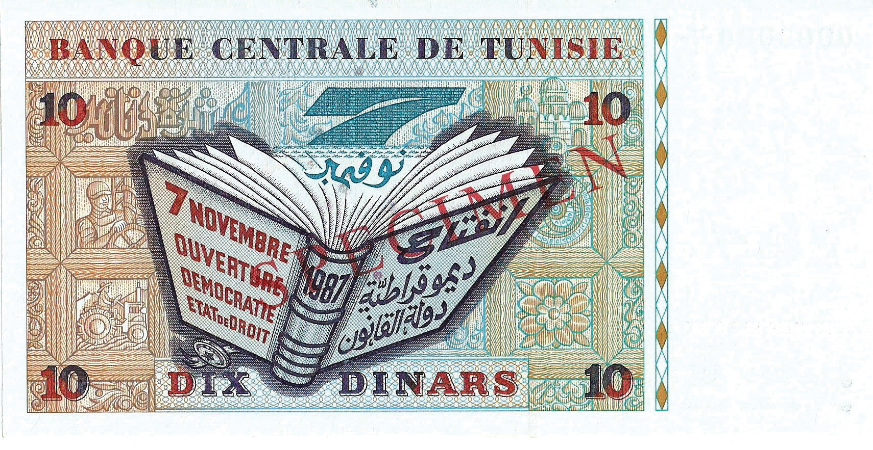  Diagonal red SPECIMEN ovpt front/back; horizontal red SPECIMEN No # ovpt above date; all-zero s/n 